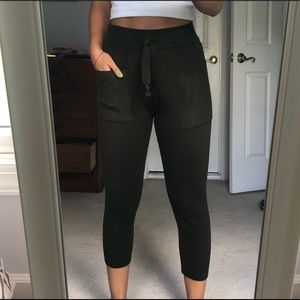 green joggers
